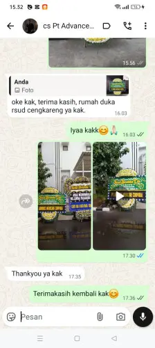 Testimonial Papan Bunga Pernikahan batam